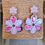 Pendientes Flores Rosas